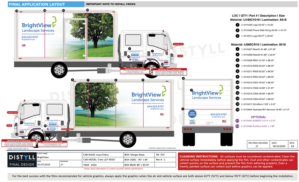 BrightView Conversion, Isuzu, Chevy, Crew Cab, LCF 4500, 16ft Box, Proscape, 2024