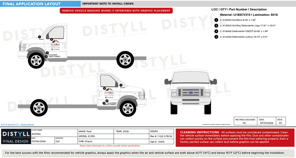 ArchKey, Ford, E-350, Cutaway, Chassis Cab, 2026