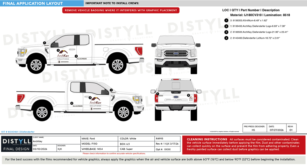 ArchKey, Ford, F-150, All Trim Levels, SuperCab, 6_5ft Bed, 145_4WB, 2025